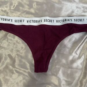 Victoria's Secret Burgundy Thong
